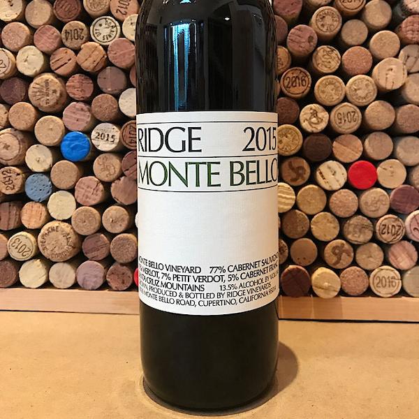 Ridge Monte Bello Santa Cruz Mountains Cabernet Sauvignon 2015