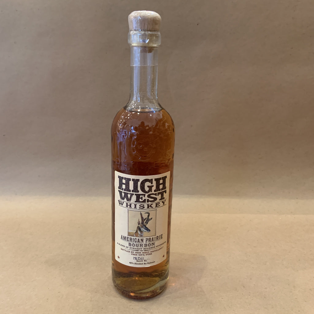 High West American Prairie Bourbon Whiskey 92° Utah 750ml