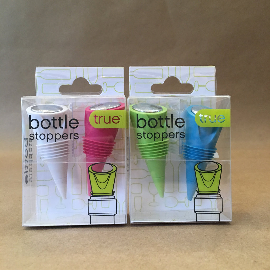 TRUE Multicolor Silicone Wine Stoppers 2 PACK